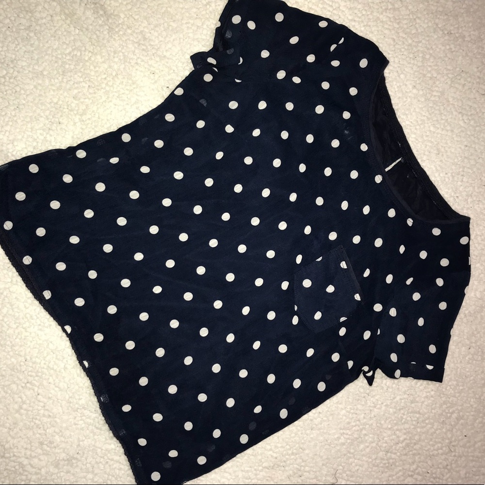Polka dot blouse